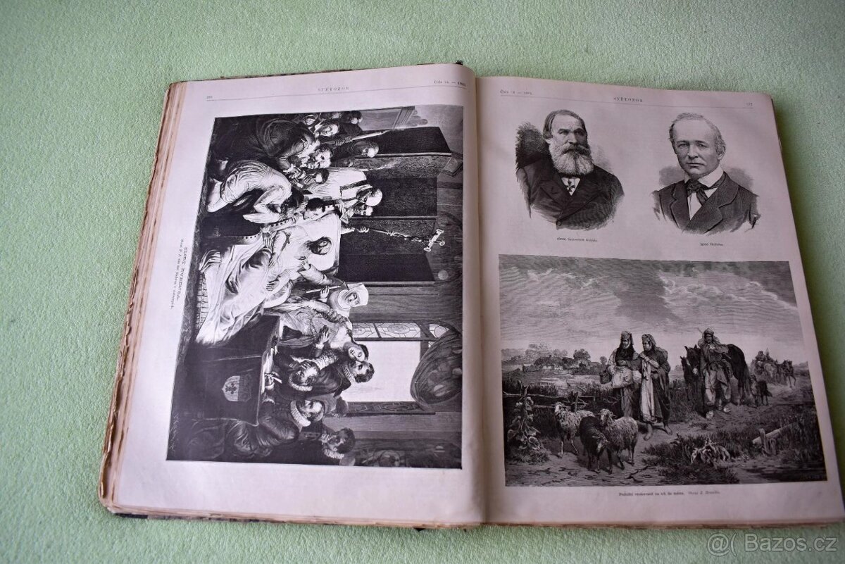 vázaný časopis Světozor z roku 1884-85
