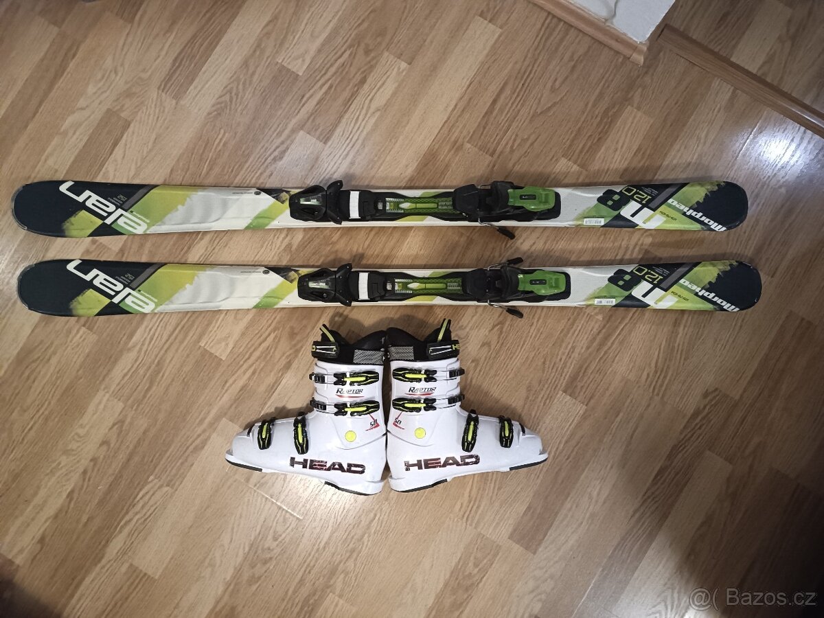 Lyžařský set Elan vel.152cm,boty Head vel.275mm