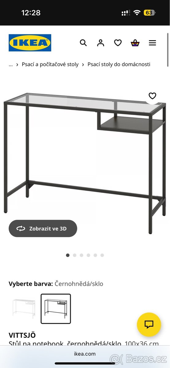 Psací stůl VITTSJO