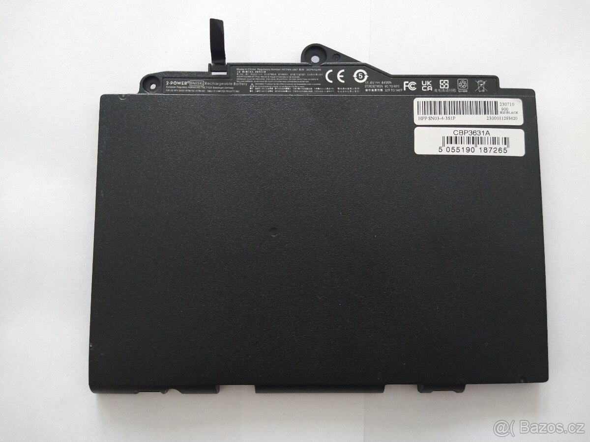 Baterie HP, 2-POWER-CBP3631A, 11,4V, 4400mAh, 4,25h.