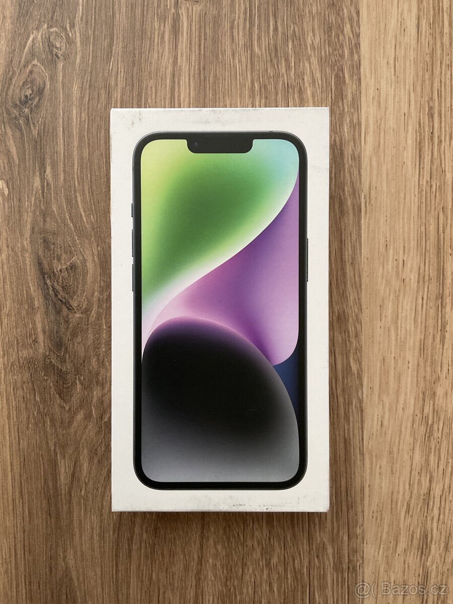 iPhone 14 – 128 GB NOVÝ (černý) Sériové číslo RFY0X20R9V
