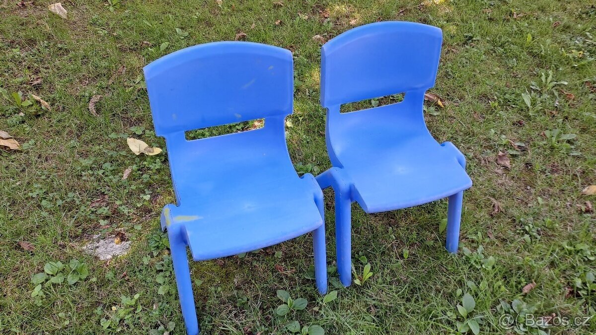 Dětská židle plastová - 2ks