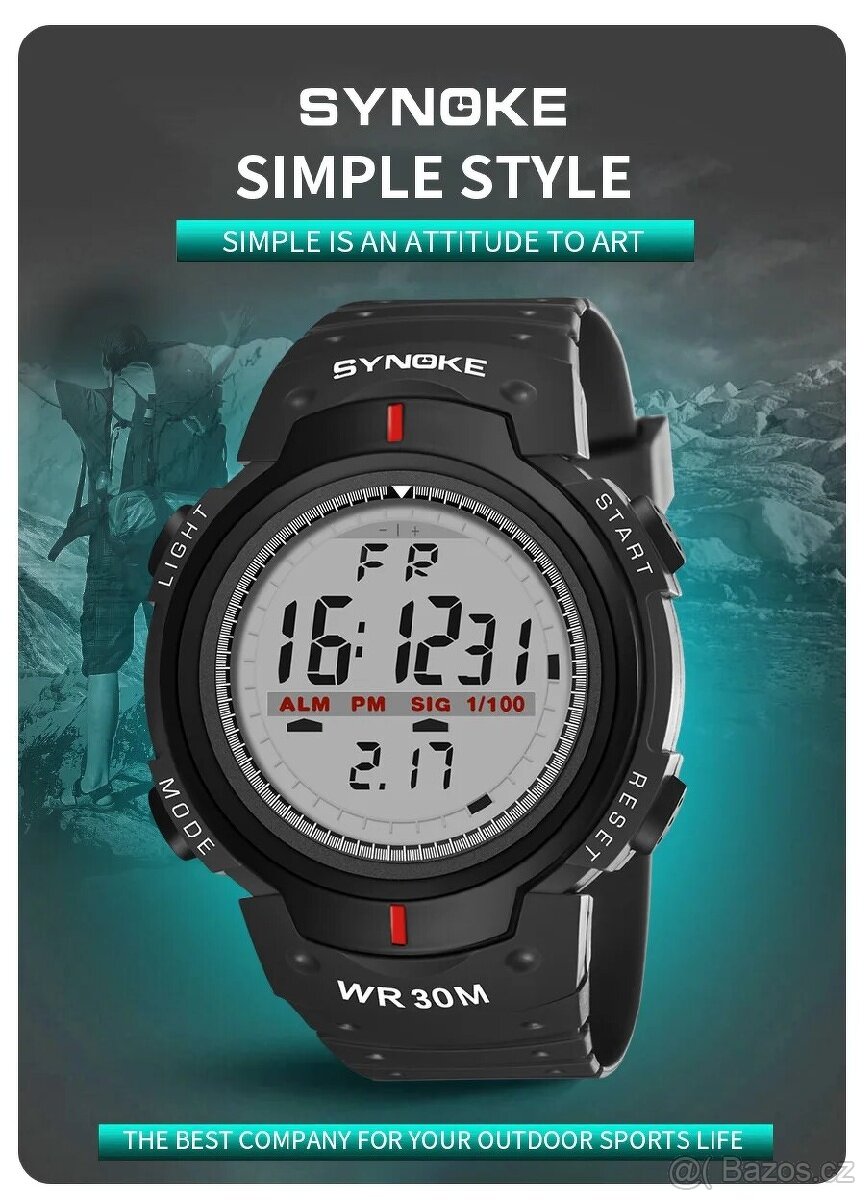 Hodinky pánské, sportovní, digitální. NOVE.
