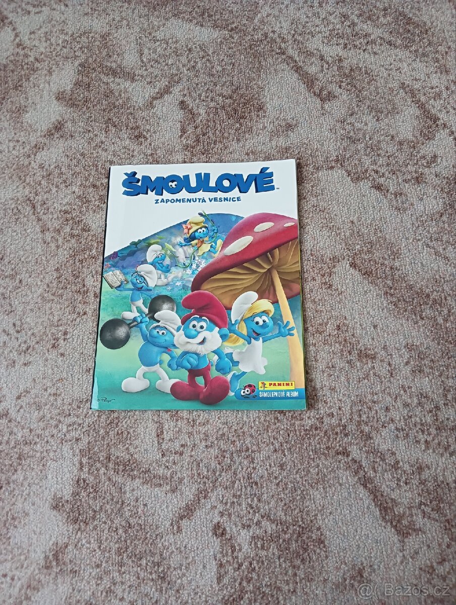 Šmoulové zapomenutá vesnice samolepkové album