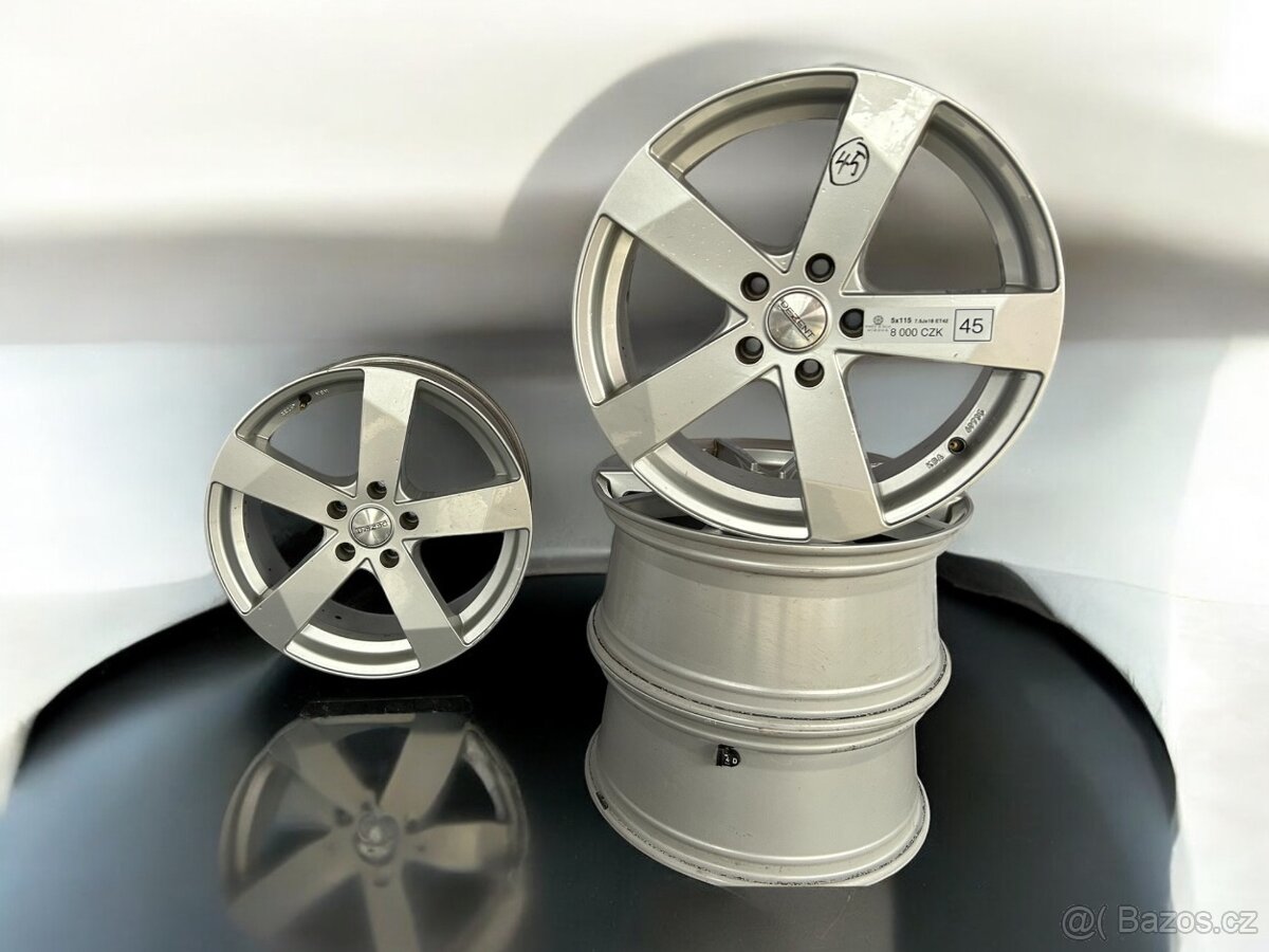 Zánovní Alu kola Dezent 5x115 r18