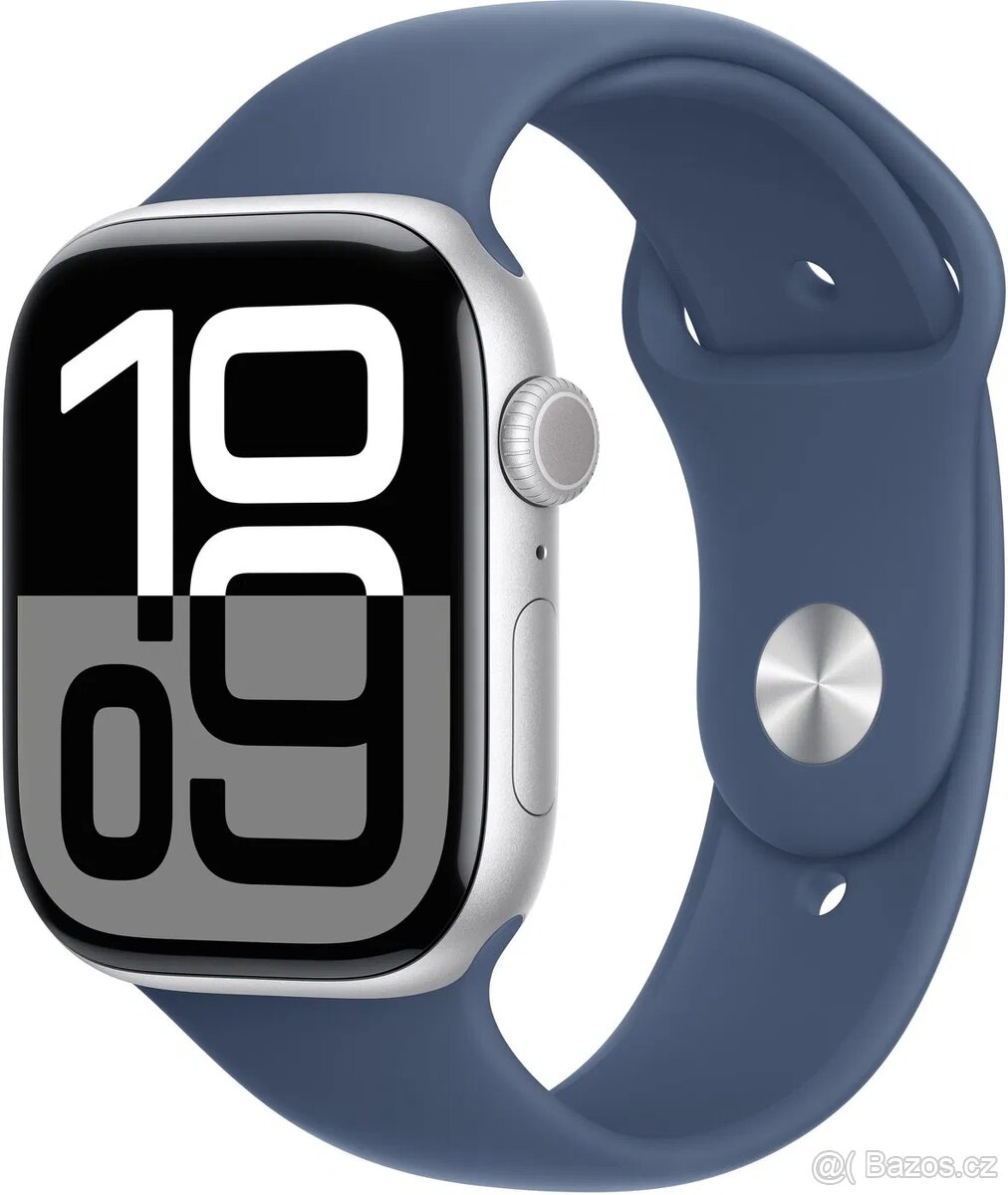 Apple Watch Series 10 42mm Stříbrný hliník denim M/L DPH