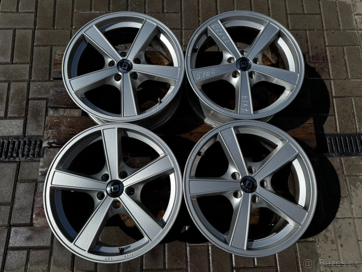 Alu kola, disky r17 5x108 Diewe Trina