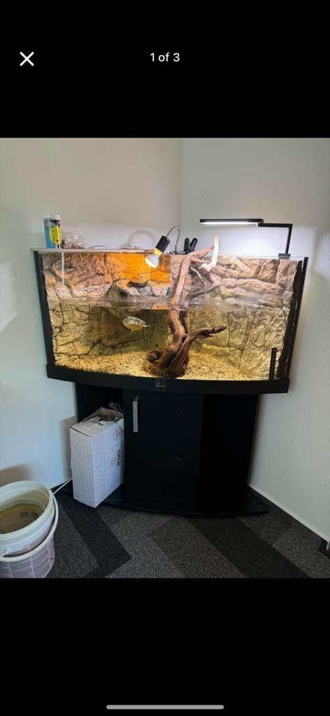 Akvarijní set rohový 100x57x50