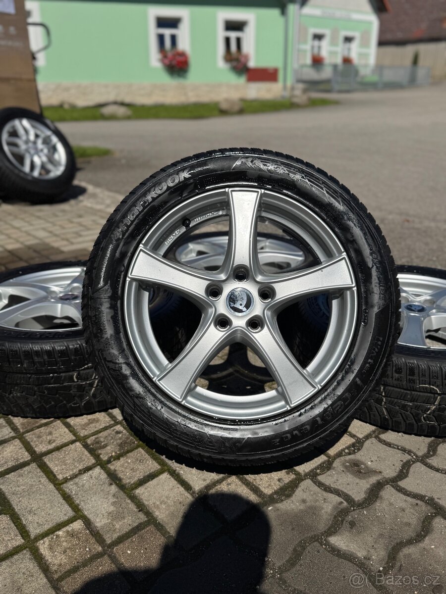 Alu disky BORBET Volkswagen, Škoda R17, 5x112 - TOP STAV