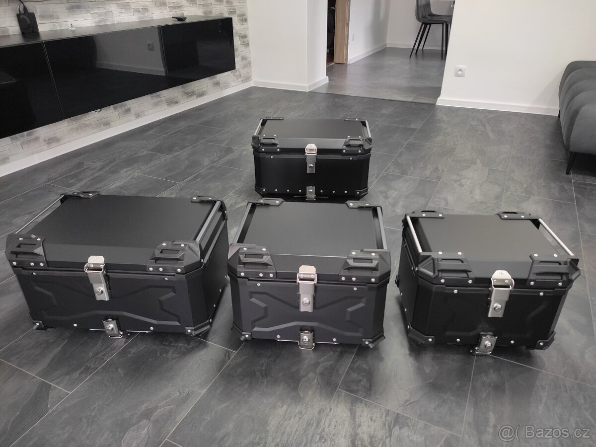 Univerzální hliníkový moto kufr 45L, 55L , 65L (Topcase)