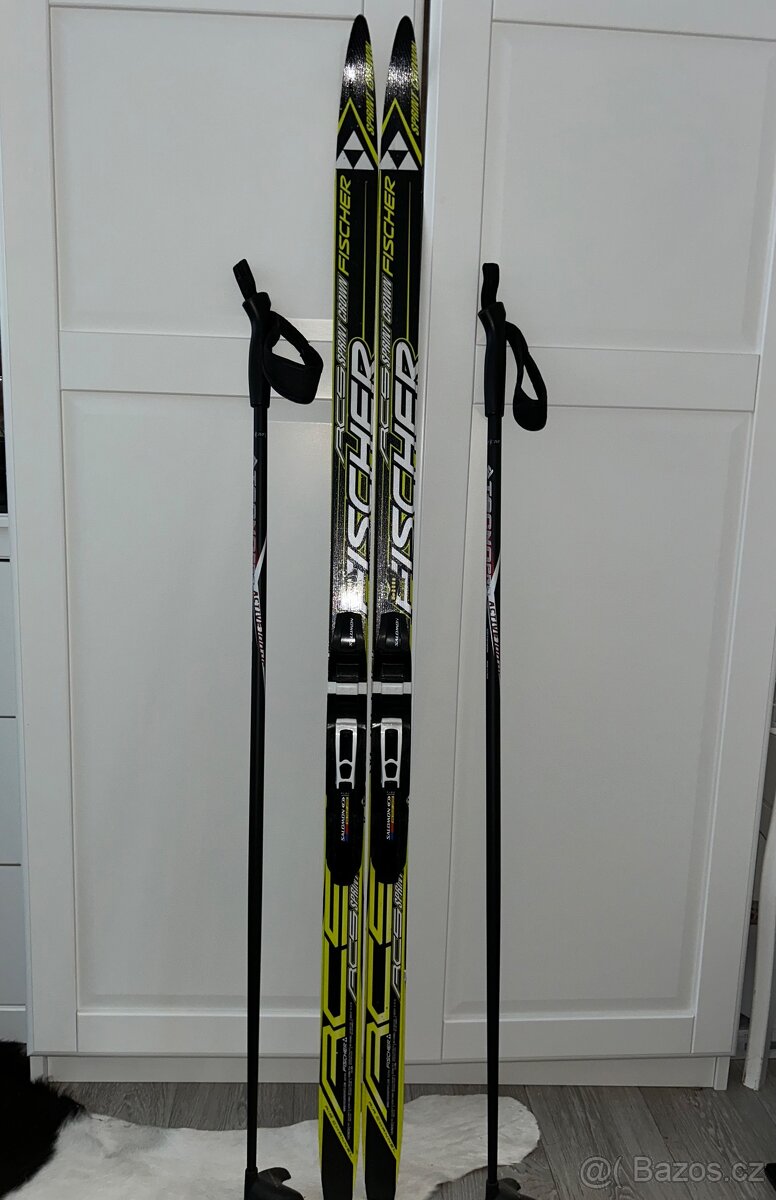 Běžky Fischer RCS Sprint Crown 140 cm,hůlky TP 110 cm