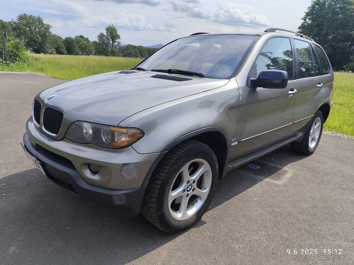 BMW X5 BENZÍN, TAŽNÉ, KOŽENÝ SEDAČKY, HEZKÝ STAV