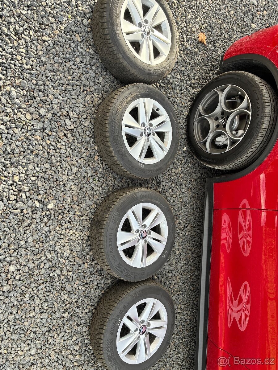 Alu kola Škoda Octavia 4 205/60 R16 zimní continental TOP