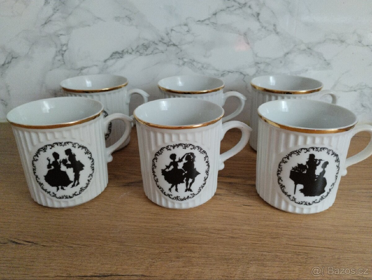 Prodám sadu hrnků Rokoko