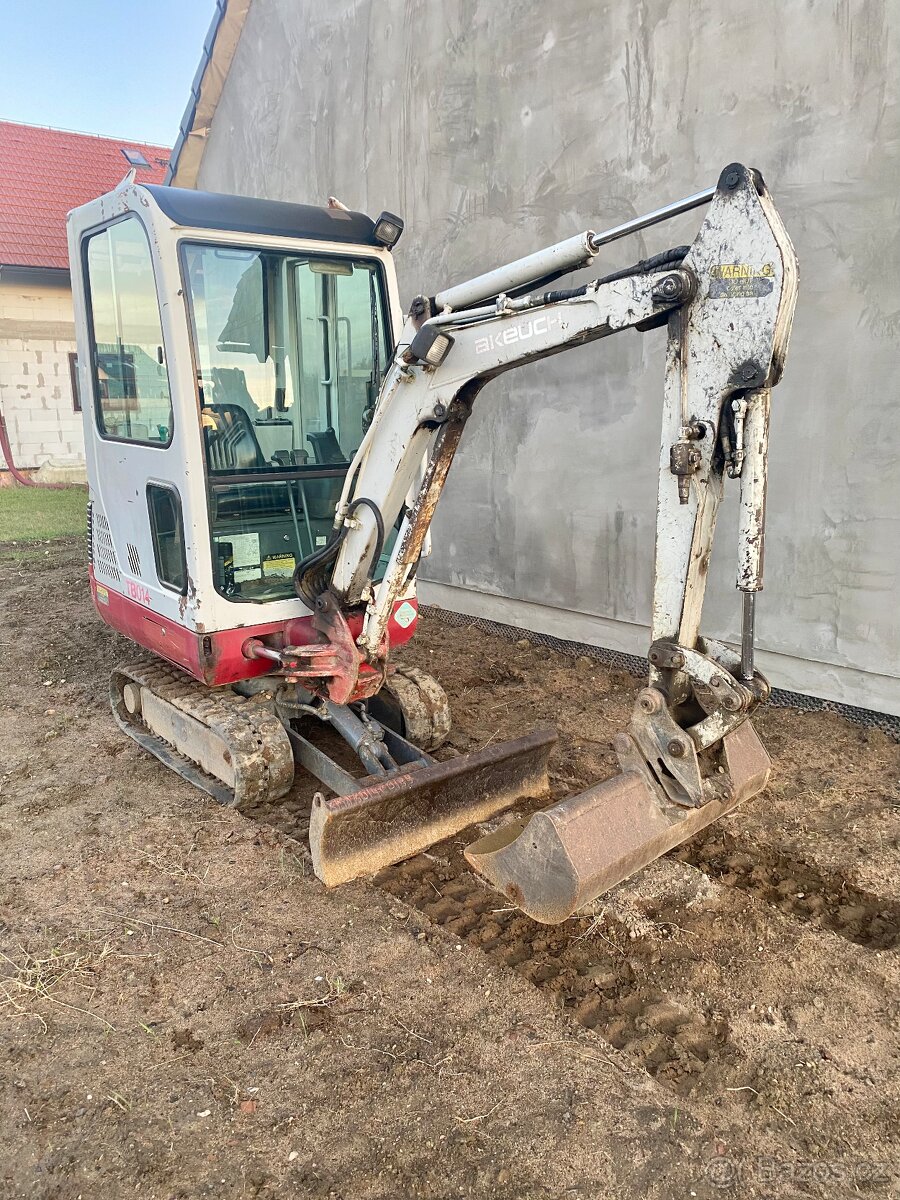 Minibagr Takeuchi TB014 – plně funkční, ihned k dispozici