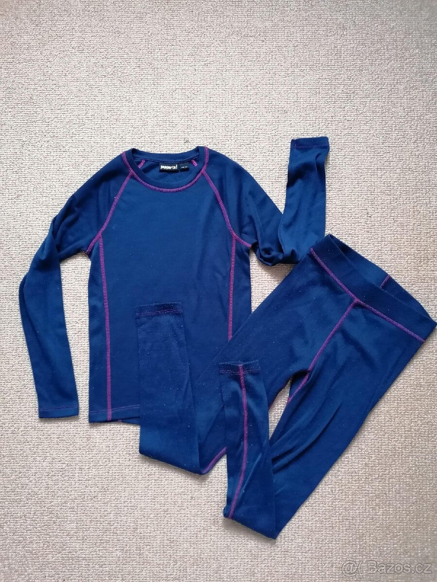 ZIMA: Modré termoprádlo zn. Pepperts, v. 146/152