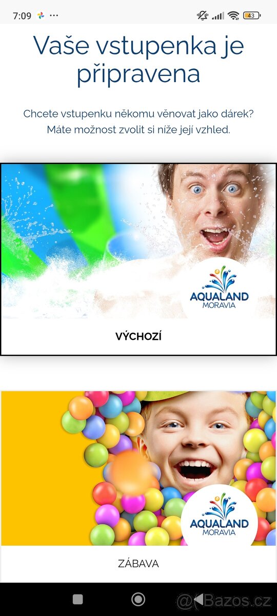 Aqualand Moravia 2 celodenní