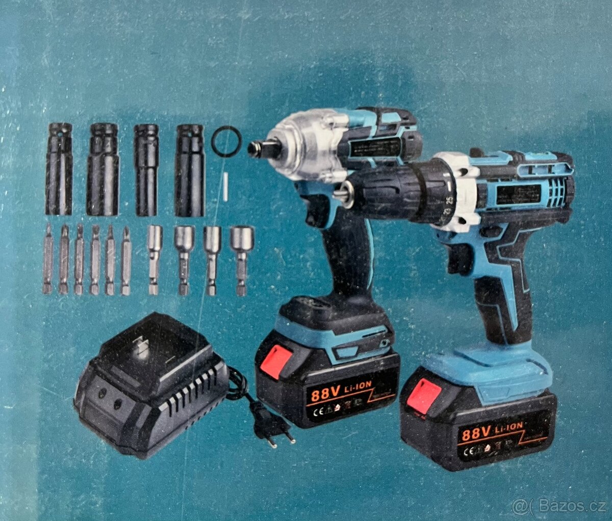 AKU rázový utahovák + vrtací šroubovák