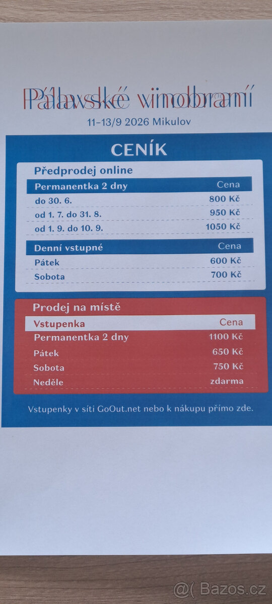 Pálavské vinobraní 2026
