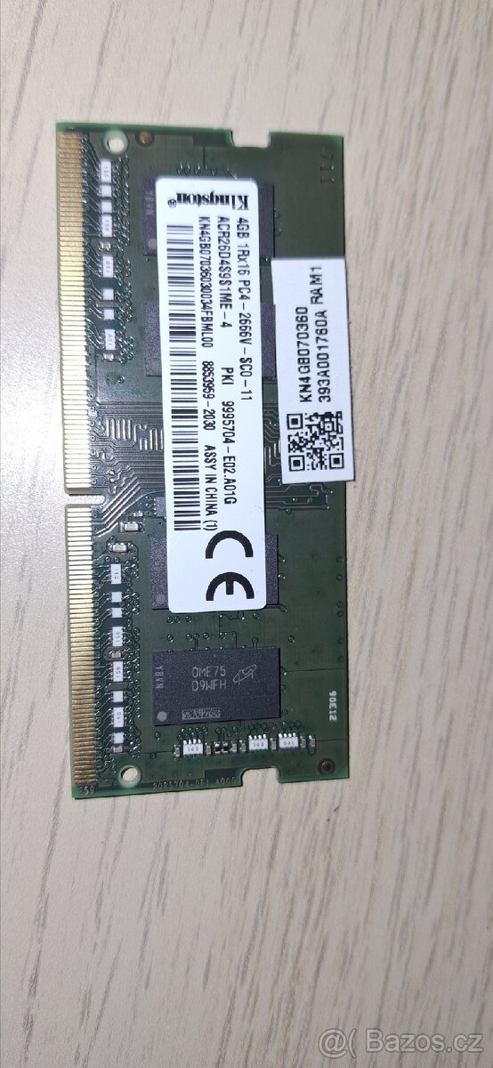 Ram kingston 4gb DDR4