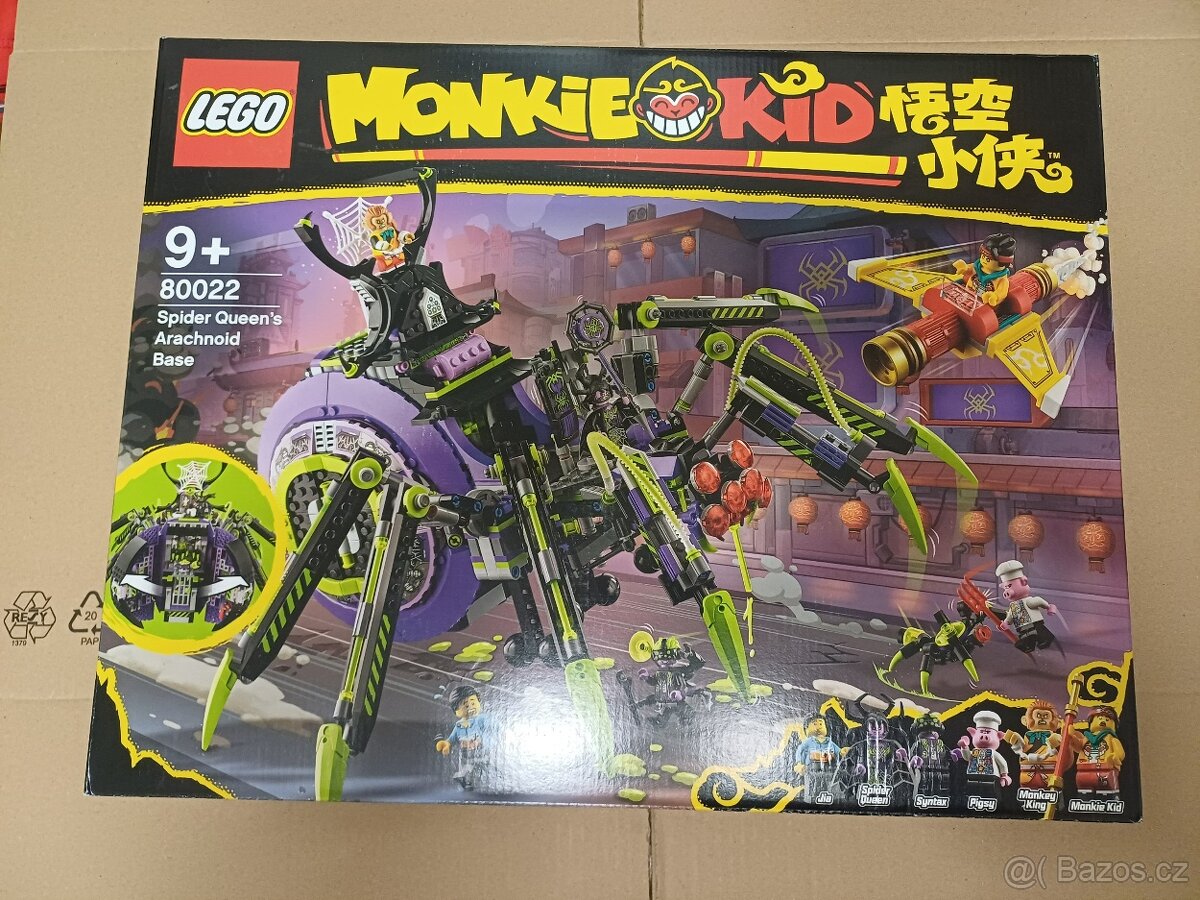 Prodám LEGO Monkie Kid 80022 Pavoučí základna Spider Queen