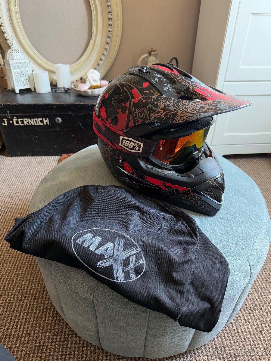 Helma max Templar + brýle 100%