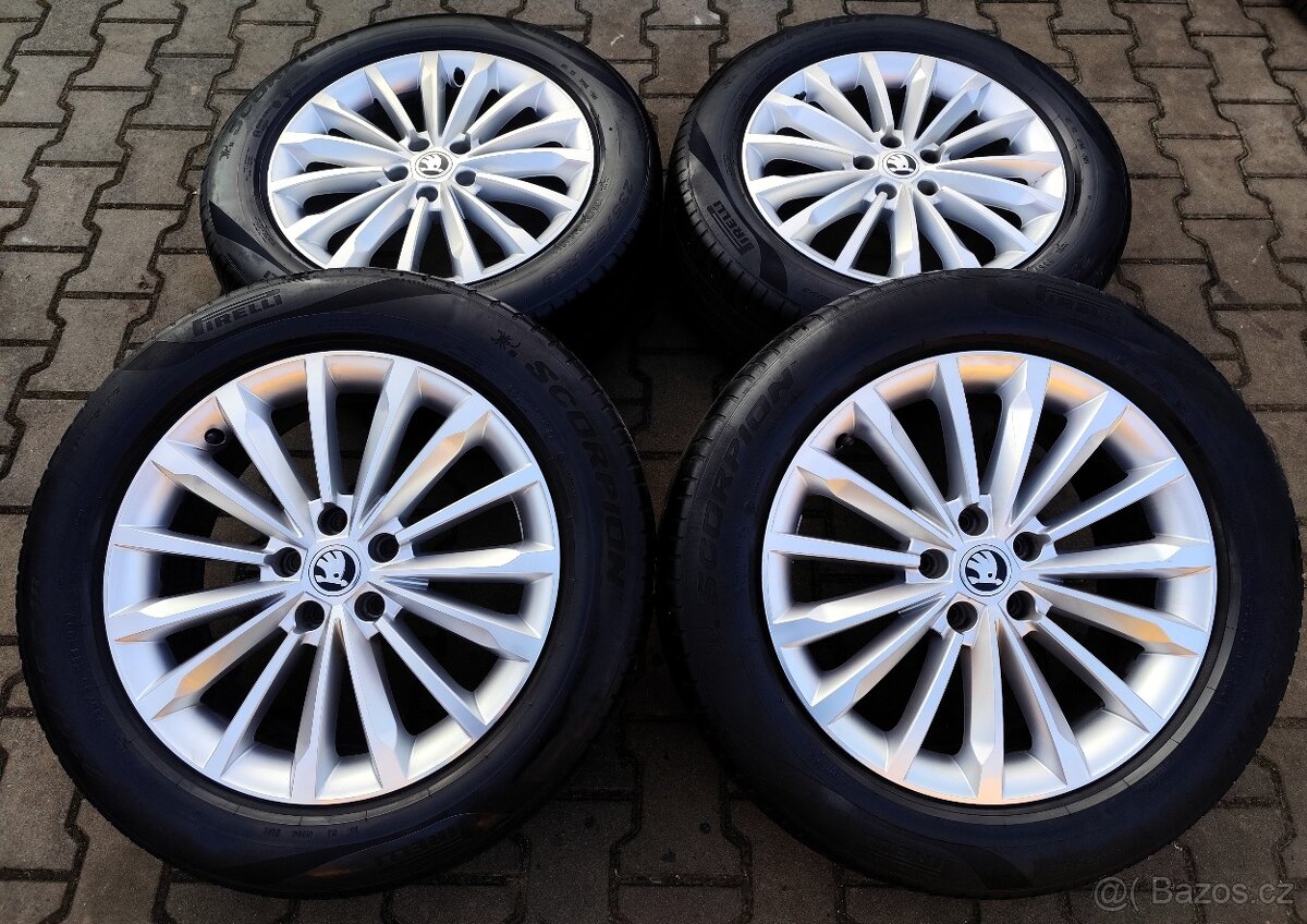 Alu kola originál Škoda Kodiaq 5x112 R18 Trinity