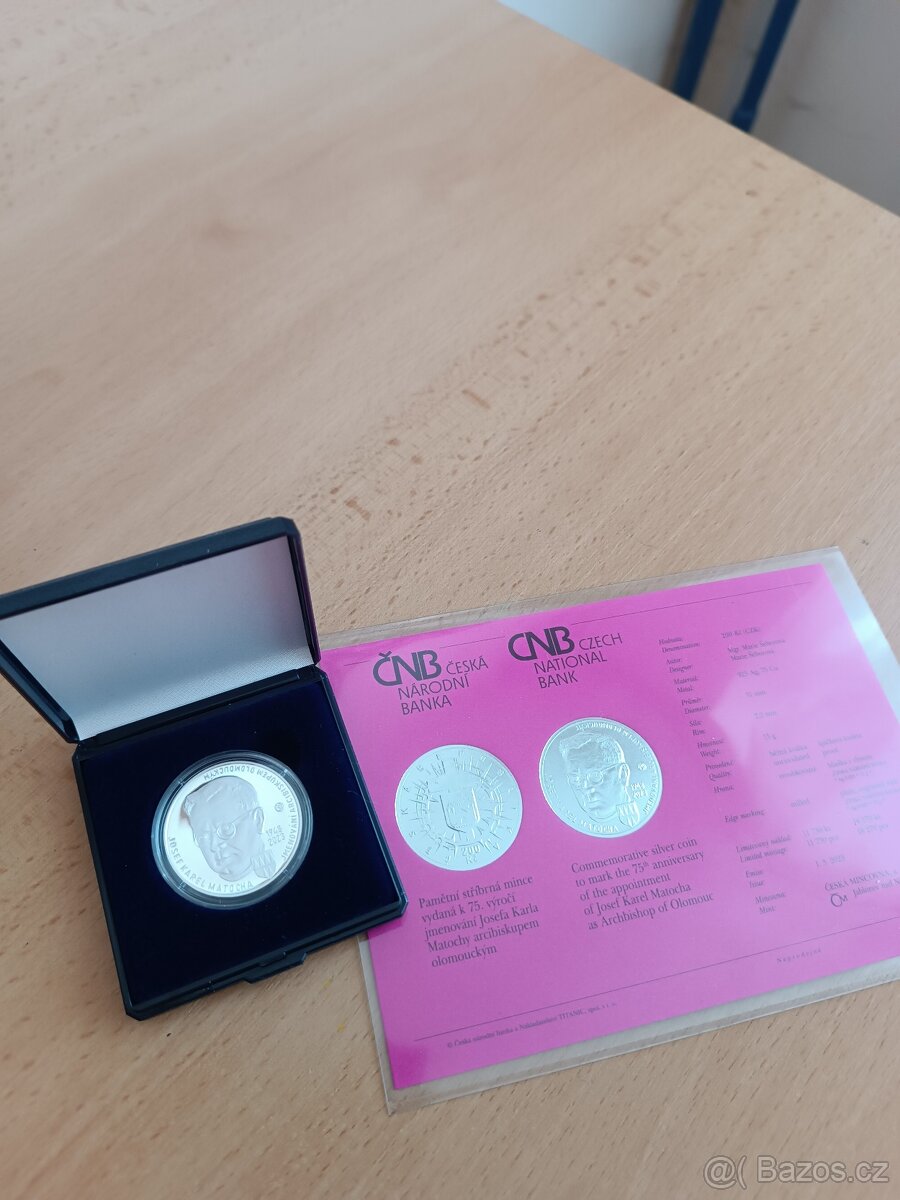 Stříbrná pamětní mince ČNB Proof