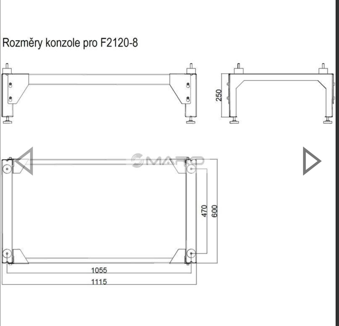 NIBE Konzole na zem pro tepelné čerpadlo F2120-8