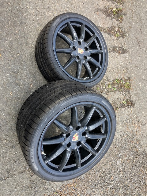 Alu disk originál Porsche 911 + zimní pneu Pirelli + čidla