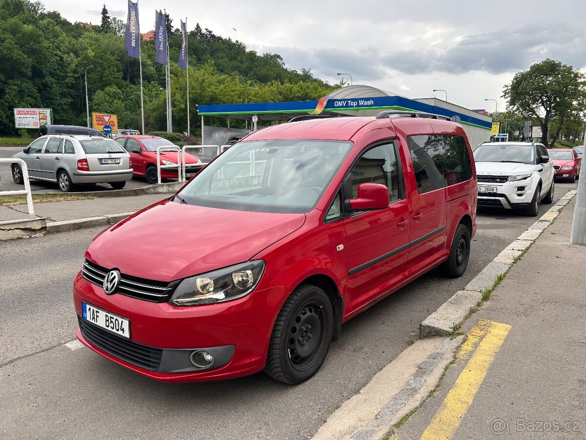VW Caddy Maxi CNG 7míst, 2.0, klimatizace, Bluetooth, servis