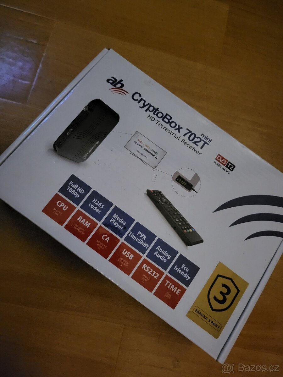 AB-COM CryptoBox 702t mini DVB-T2 nepoužitý (5ks)