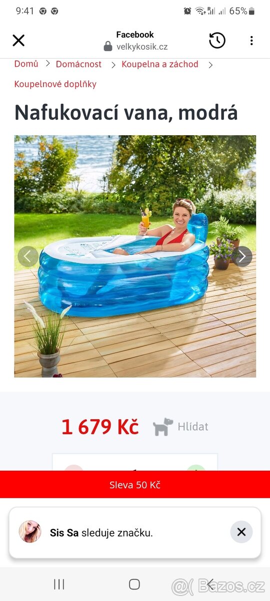 Vana nafukovací relaxačni
