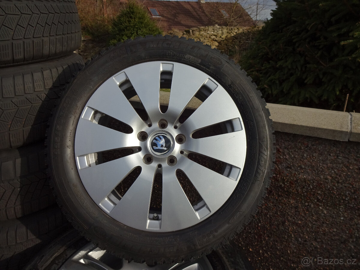 Octavia Scout + Yeti - nová zimní alu kola 17" 5x112