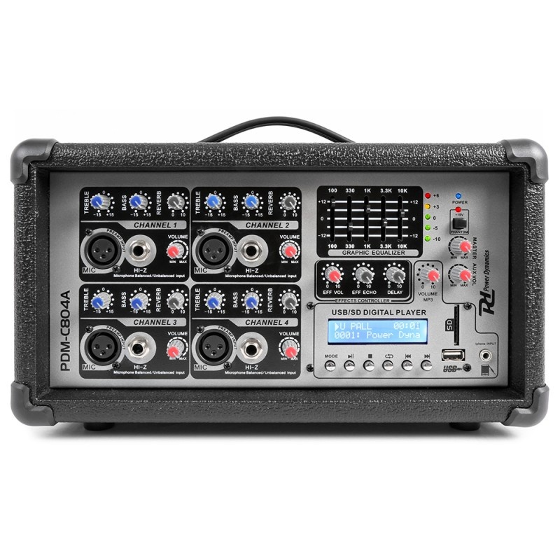 Power Dynamics PDM-C804A aktivní mixážní pult
