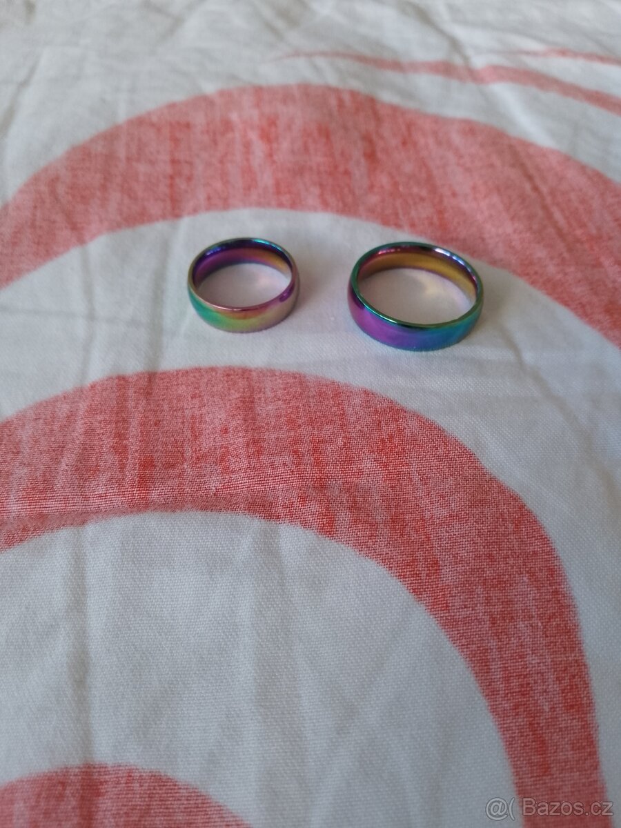 2x snubní prsteny