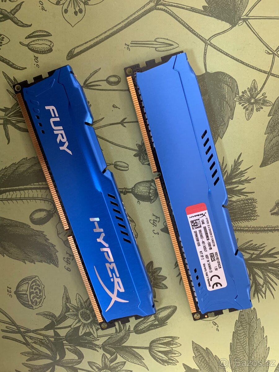 2x HyperX Fury DDR3 2x4GB (HX316C10FK/8)