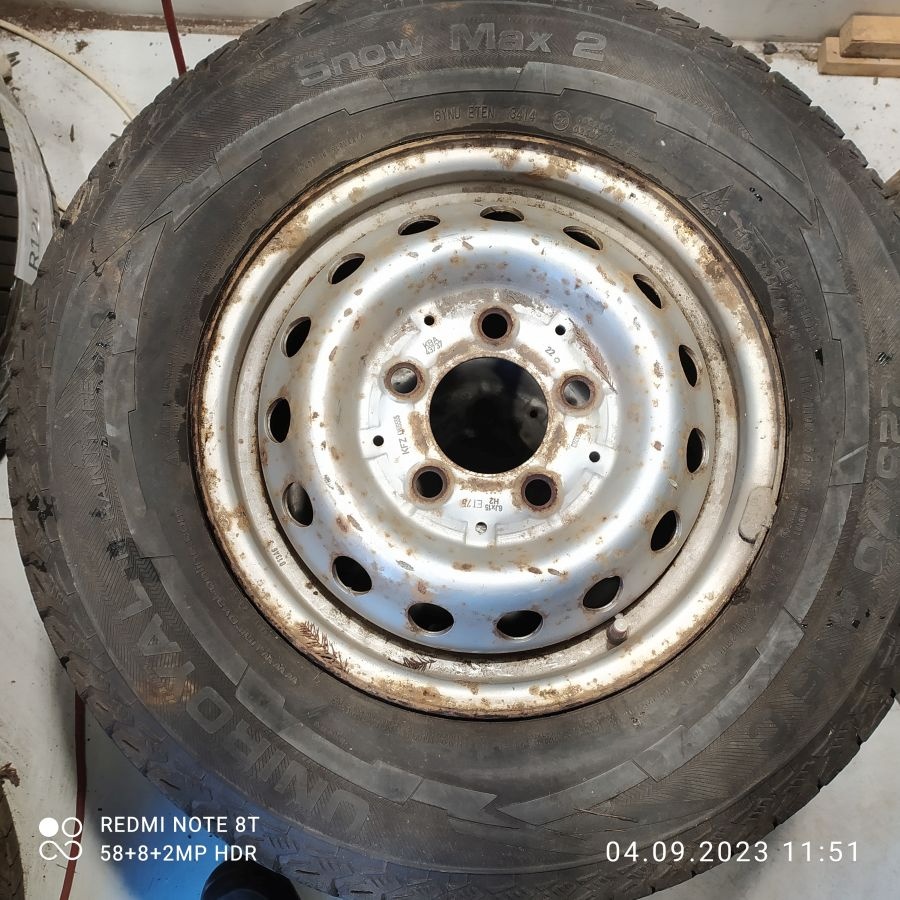15" plechová kola – 5x130 – MERCEDES (Sprinter, VOLKSWAGEN