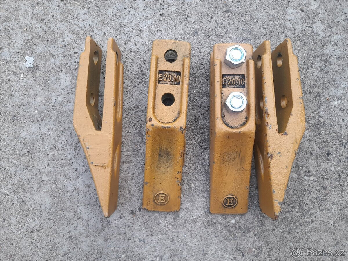 Rovné zuby pro bagr 3 - 8tun rozteč 55mm břit 20mm