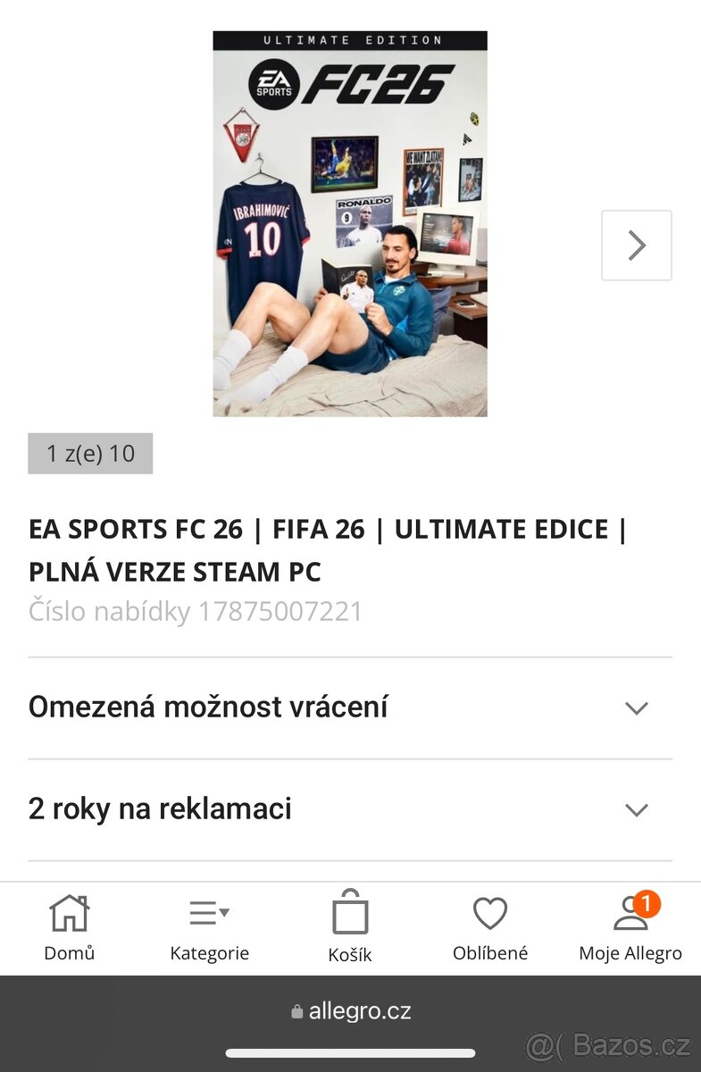 EA SPORTS FC 26 | FIFA 26 | ULTIMATE EDICE | PLNÁ VERZE STEA