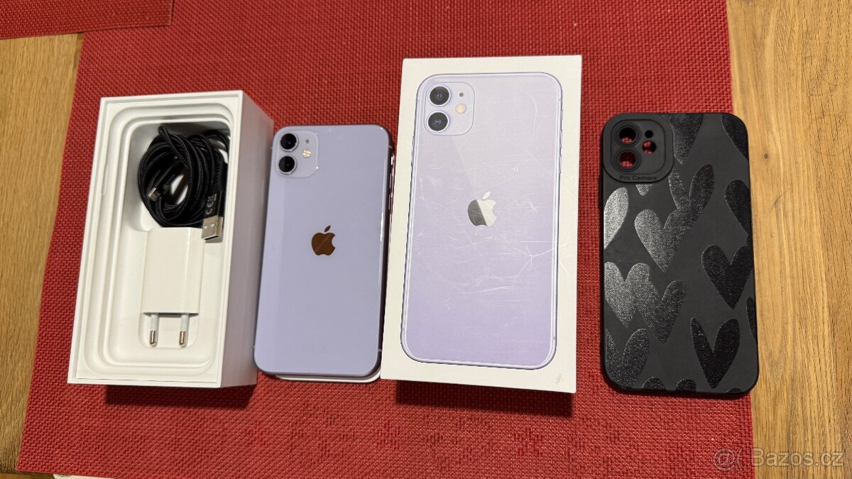 IPhone 11 64GB fialovy, top stav