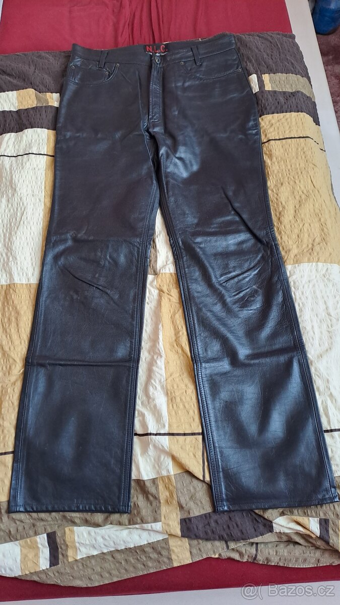 PÁNSKÉ NOVÉ KOŽENÉ KALHOTY PRODÁM