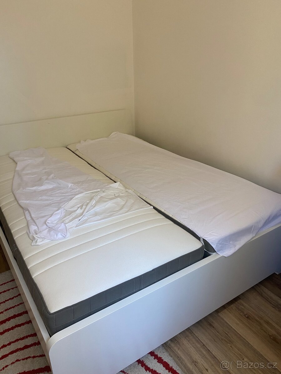 postel a dvé matrace Ikea 160200