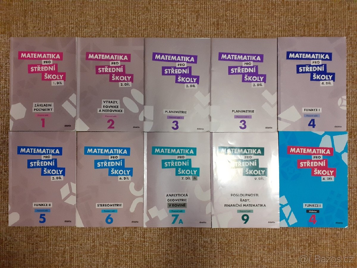 Učebnice a PS matematiky pro SŠ