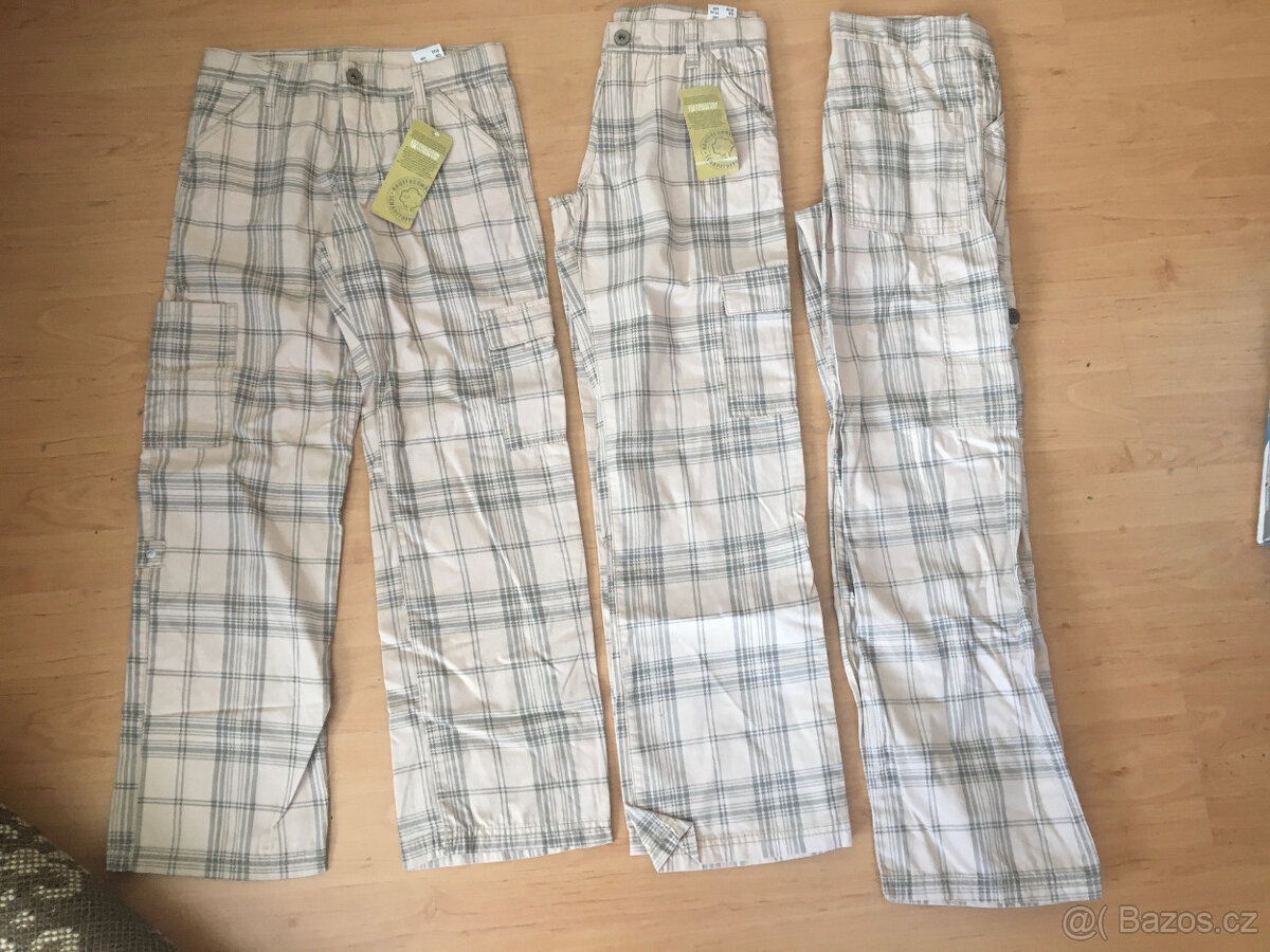 NOVÉ kalhoty CFL 140-158,, 2x kratasy 140-152