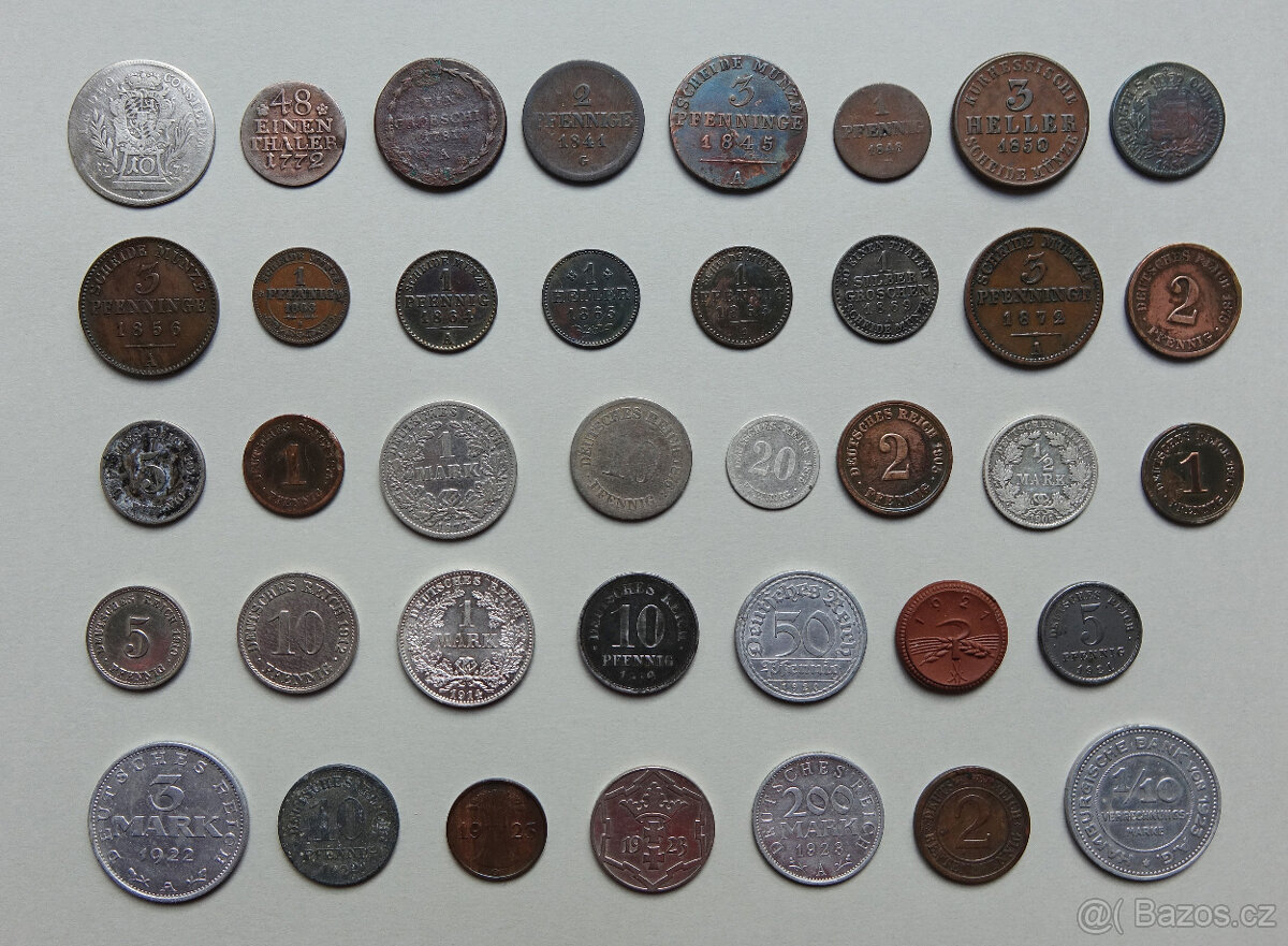 Mince Německo 80 kusů rok 1772 - 1994