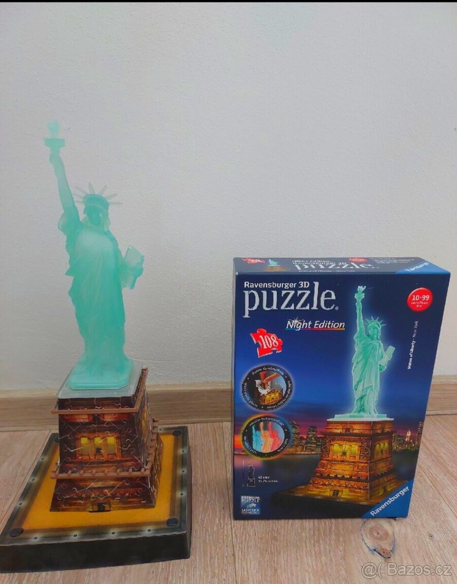 3D puzzle Socha svobody - noční edice