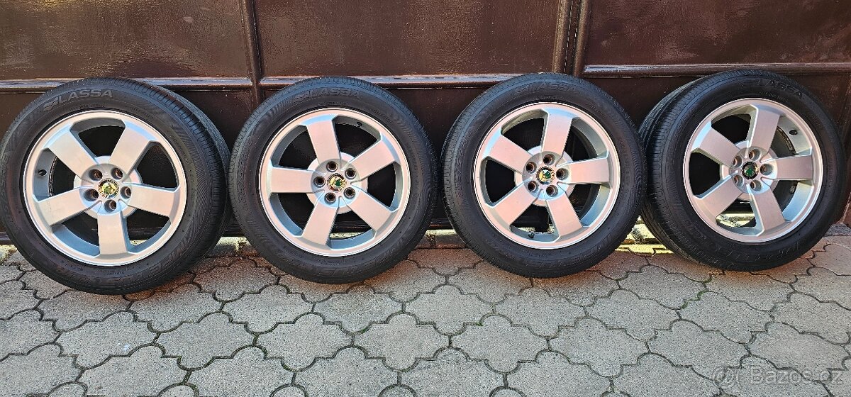 Originál alu Škoda O1 5x100 205/55 R16 - 7,5mm