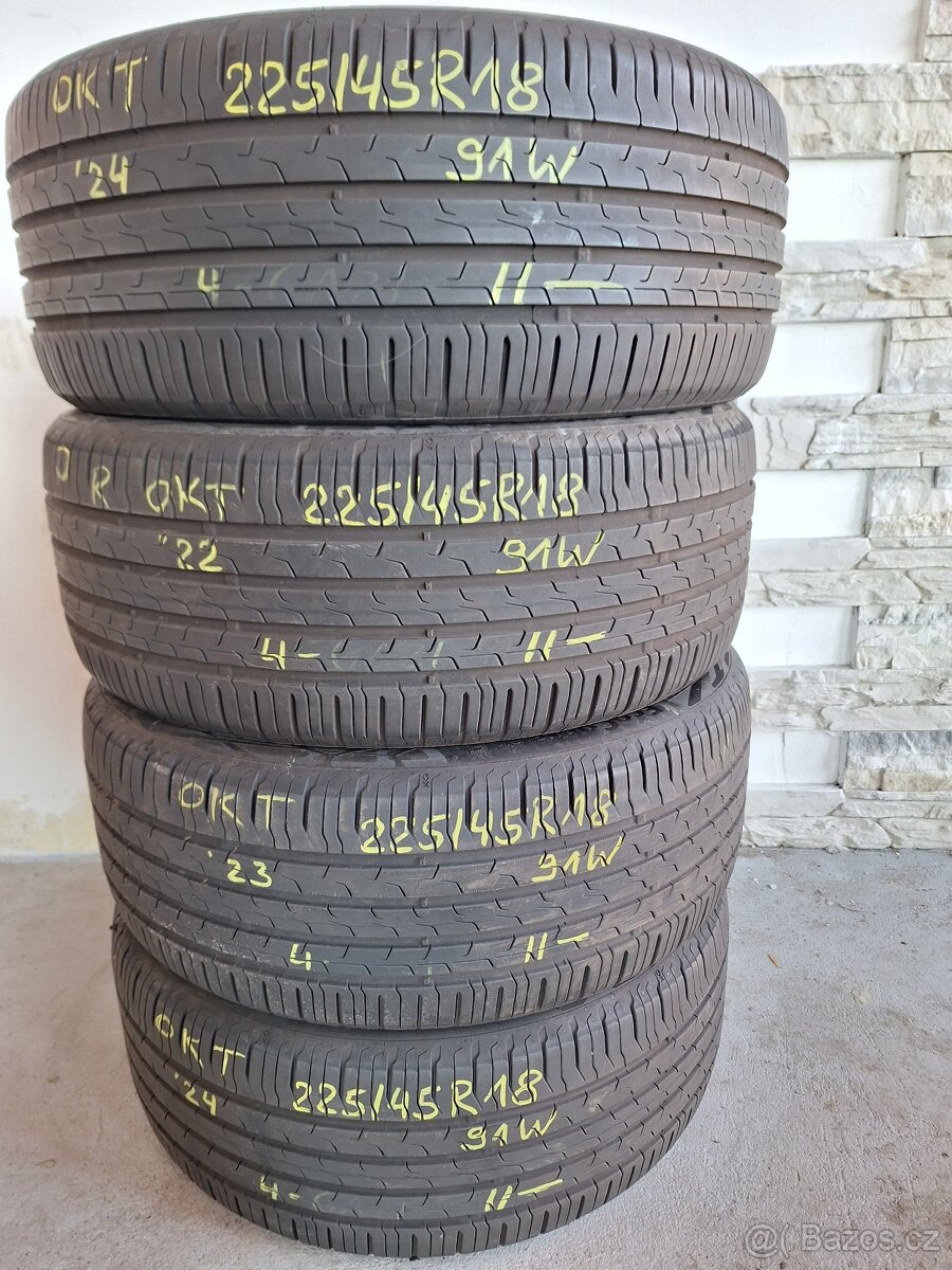 Prodám letní pneu 225/45/18 Continental