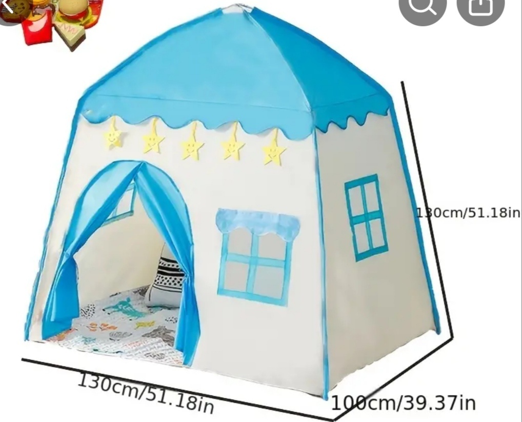 Nádherný domeček modrý 130x100x130
